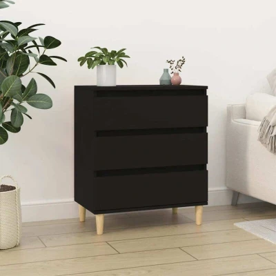 Pilt vidaXL Sideboard Black 60x35x70 cm Engineered Wood