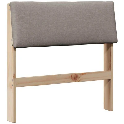 Pilt vidaXL Upholstered Headboard Taupe 75 cm Solid Pine Wood