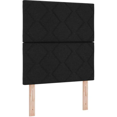 Pilt vidaXL Headboard Black 80 cm Fabric