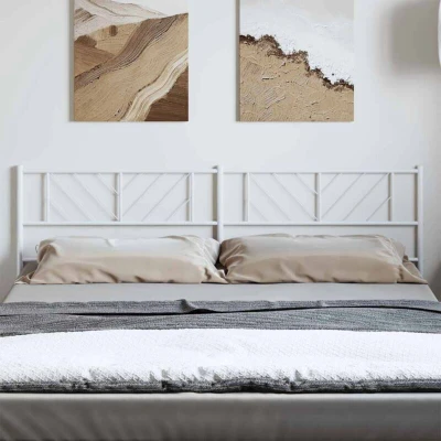 Pilt vidaXL Metal Replace Headboard White 193 cm