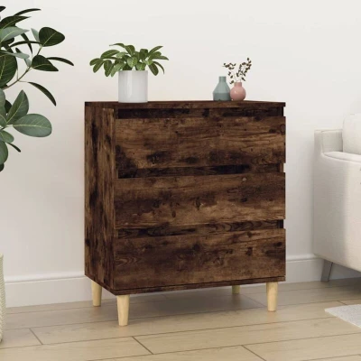 Pilt vidaXL Sideboard Smoked Oak 60x35x70 cm Engineered Wood
