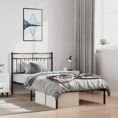 Pilt vidaXL Metal Replace Headboard White 193 cm