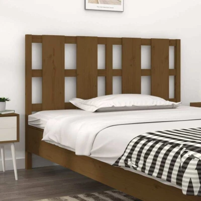 Pilt vidaXL Bed Headboard Honey Brown 140.5x4x100 cm Solid Wood Pine