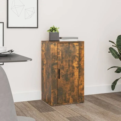 Pilt vidaXL Sideboard Smoked Oak 40x33x70 cm Engineered Wood