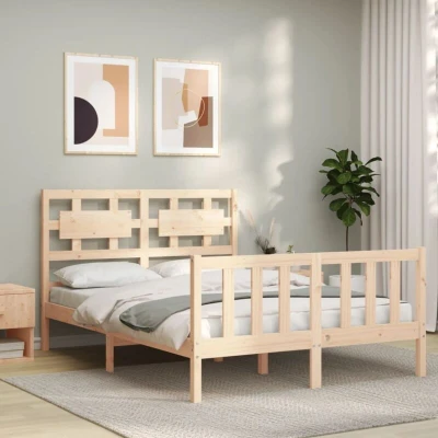 Pilt vidaXL Bed Frame without Mattress 120x200 cm Solid Wood Pine