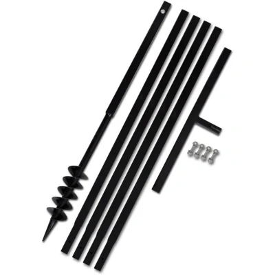 Pilt vidaXL Ground Drill with Handle 80 mm Extension Tube 5 m Steel