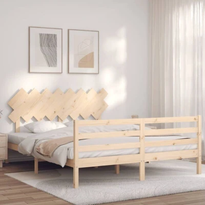 Pilt vidaXL Bed Frame without Mattress 160x200 cm Solid Wood