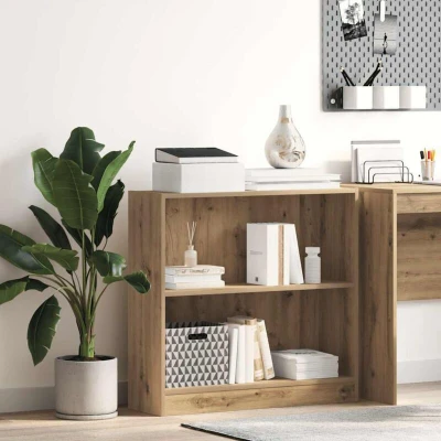 Pilt vidaXL Bookcase Artisian Oak 80x24x76 cm Engineered Wood