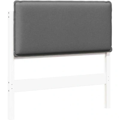 Pilt vidaXL Upholstered Headboard with White and Light Grey 80 cm