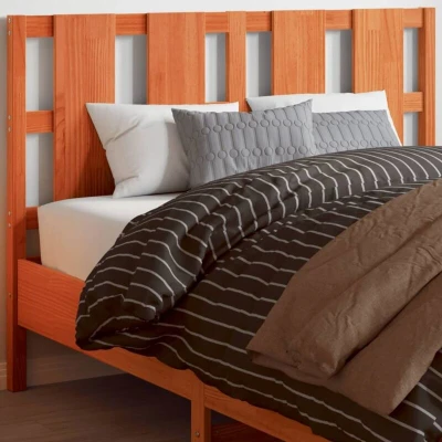 Pilt vidaXL Headboard Wax Brown 135 cm Solid Wood Pine