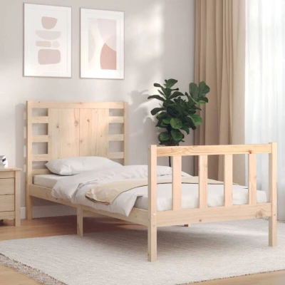 Pilt vidaXL Bed Frame without Mattress 90x200 cm Solid Wood Pine