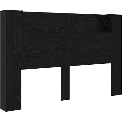 Pilt vidaXL Headboard Black Oak 160 x 17 104.5 cm Engineered Wood