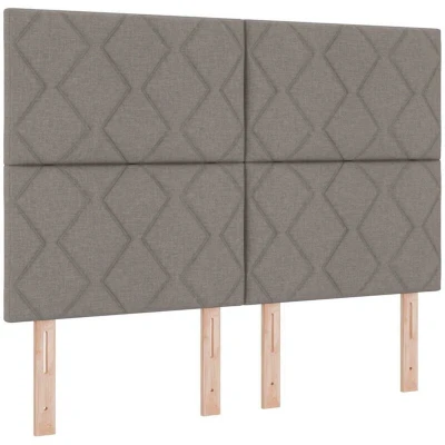 Pilt vidaXL Headboard Taupe 160 cm Fabric
