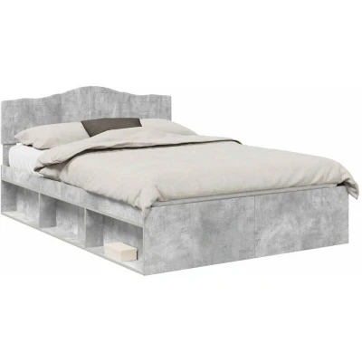 Pilt vidaXL Bed Frame with Headboard Concerte 140 x 190 cm Solid Pine Wood