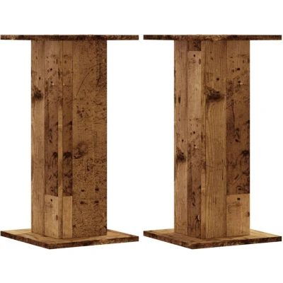Pilt vidaXL Plant Stands 2 pcs Old Wood 30x30x60 cm Engineered
