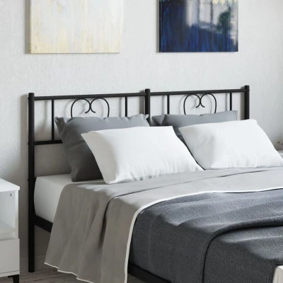 Pilt vidaXL Metal Replace Headboard Black 135 cm