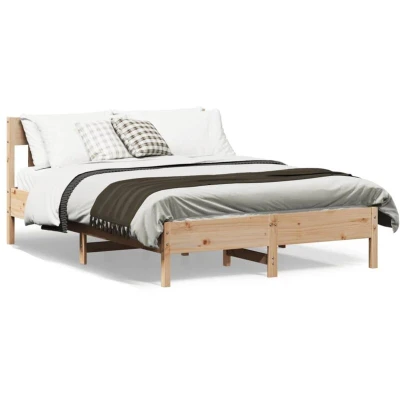 Pilt vidaXL Bed Frame without Mattress 120x200 cm Solid Wood Pine