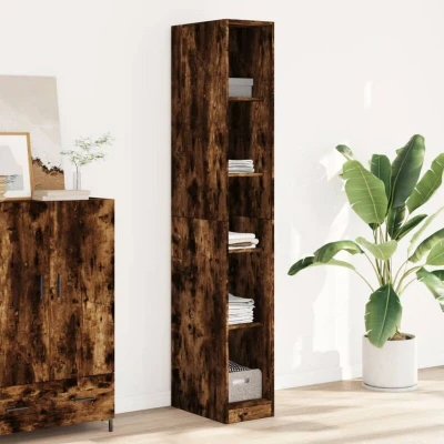 Pilt vidaXL Wardrobe Smoked Oak 30x50x200 cm Engineered Wood