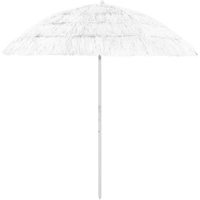 Pilt vidaXL Hawaii Beach Parasol White 240 cm