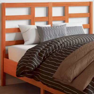Pilt vidaXL Headboard Wax Brown 135 cm Solid Wood Pine