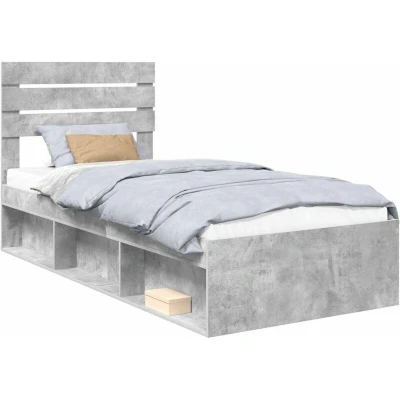 Pilt vidaXL Bed Frame with Headboard Concerte 90 x 200 cm Solid Pine Wood