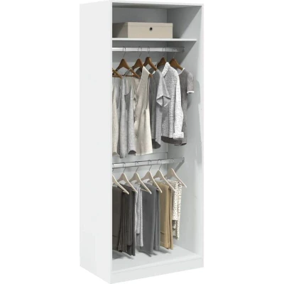 Pilt vidaXL Wardrobe White 80x50x200 cm Engineered Wood