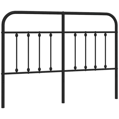 Pilt vidaXL Metal Replace Headboard Black 135 cm