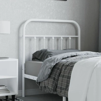 Pilt vidaXL Metal Replace Headboard White 80 cm