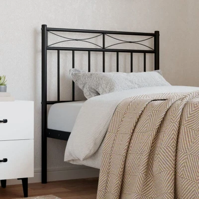 Pilt vidaXL Metal Replace Headboard Black 75 cm