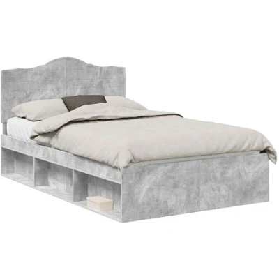 Pilt vidaXL Bed Frame with Headboard Concerte 120 x 190 cm Solid Pine Wood