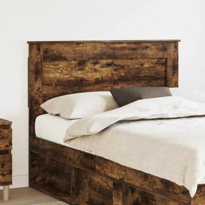 Pilt vidaXL Headboard with Smoked Oak 135 cm Engineered Wood