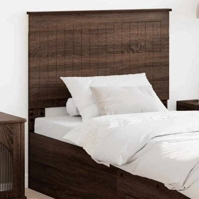 Pilt vidaXL Headboard with Brown Oak 90 cm Engineered wood