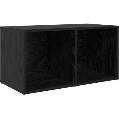 Pilt vidaXL TV Cabinet Set Black 72 x 35 37 cm Engineered Wood